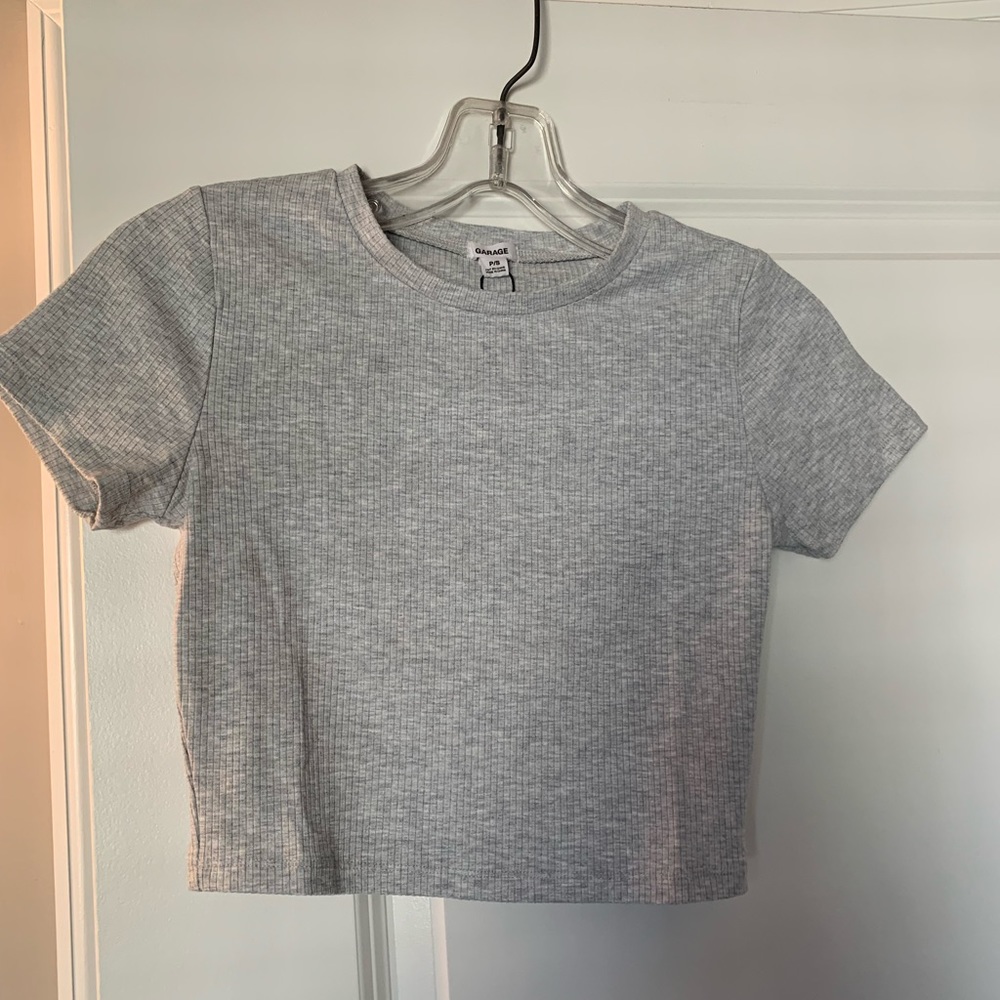 Garage Brand Grey Crop T-shirt